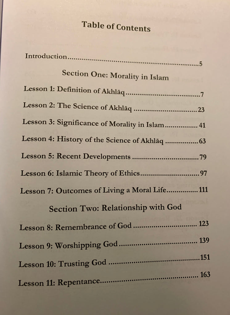 Lessons on Islamic Morals 2nd Edition