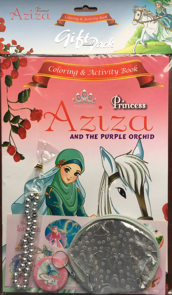 Princess Aziza and the Purple Orchid Coloring and Activity Book Gift Set