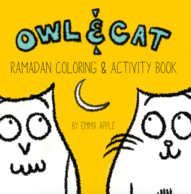 Owl & Cat Ramadan Coloring and Activity Book